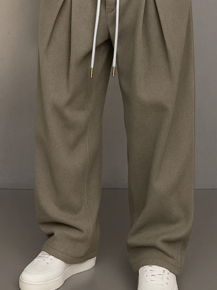 Stylish Decorative Button Casual Pants