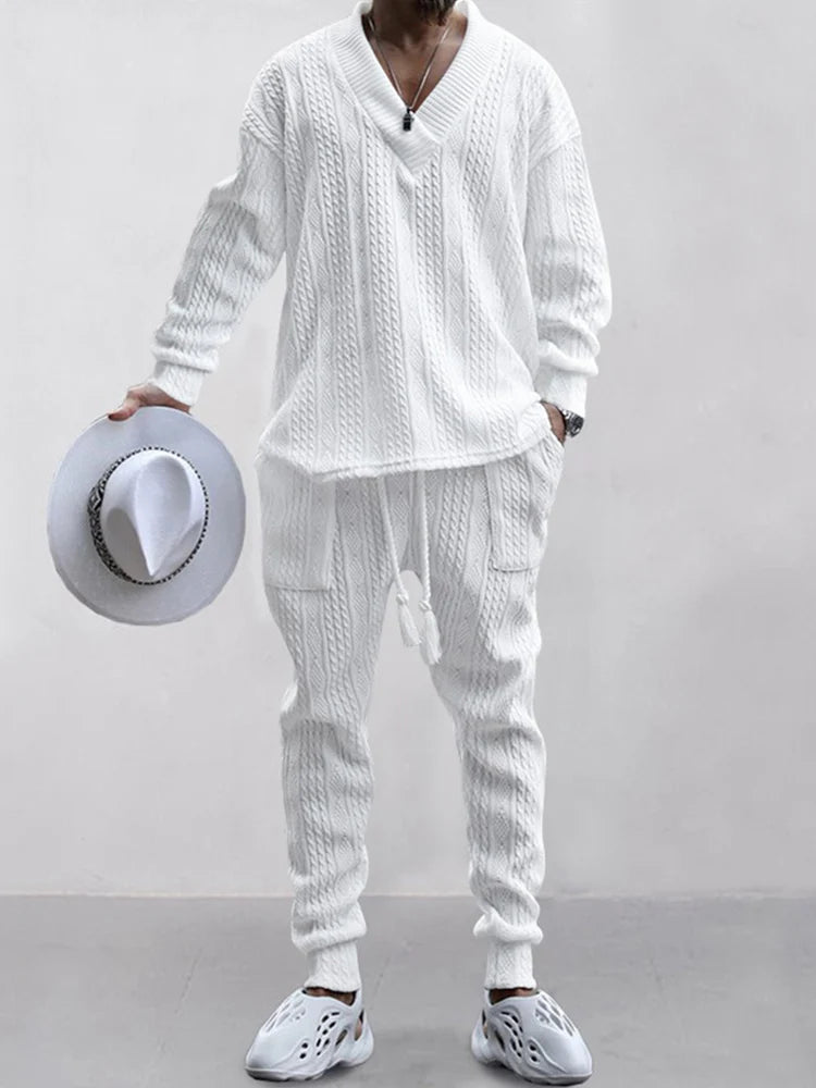 Athleisure Cable Jacquard Set