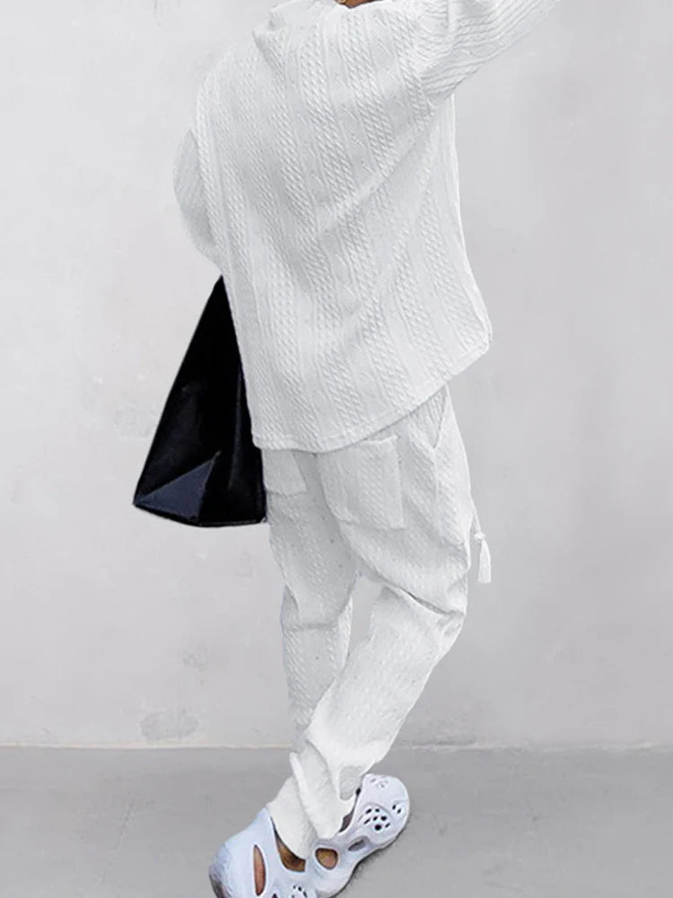 Athleisure Cable Jacquard Set