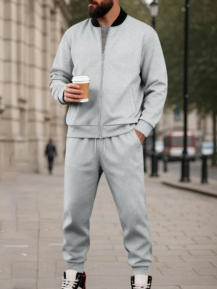 Athleisure Urban Jacket and Jogger Pants Set