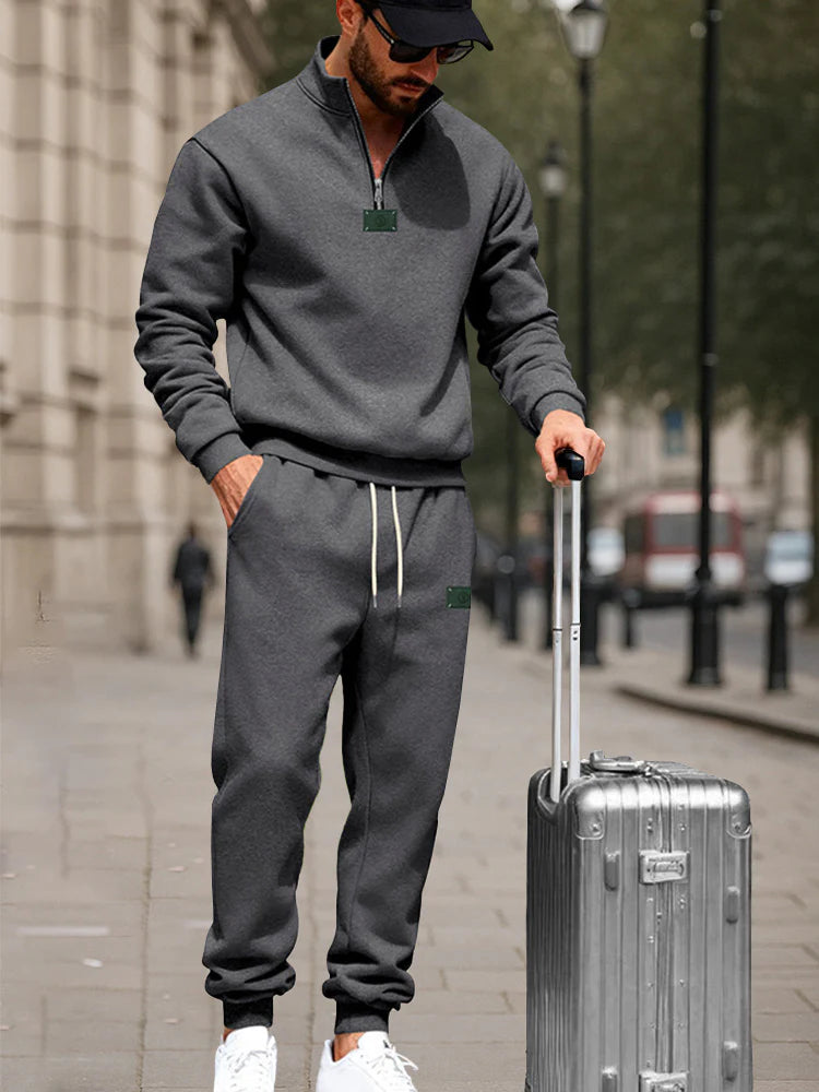 Athletic Comfort Fleece Sweatsuit Set