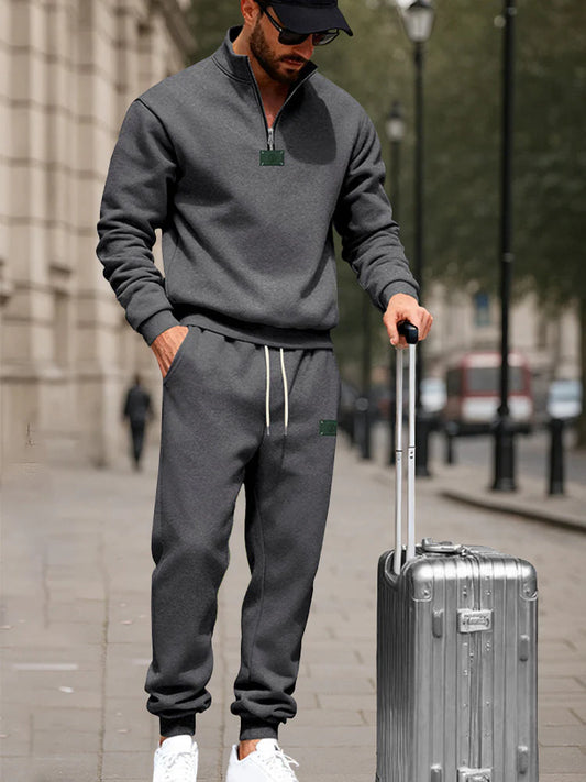 Athletic Comfort Fleece Sweatsuit Set