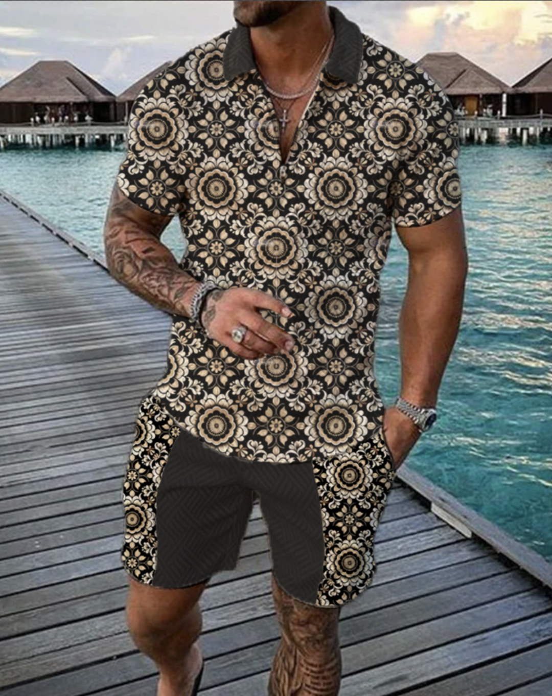 Chapo Polo Shirt And Shorts Co-Ord - DUVAL