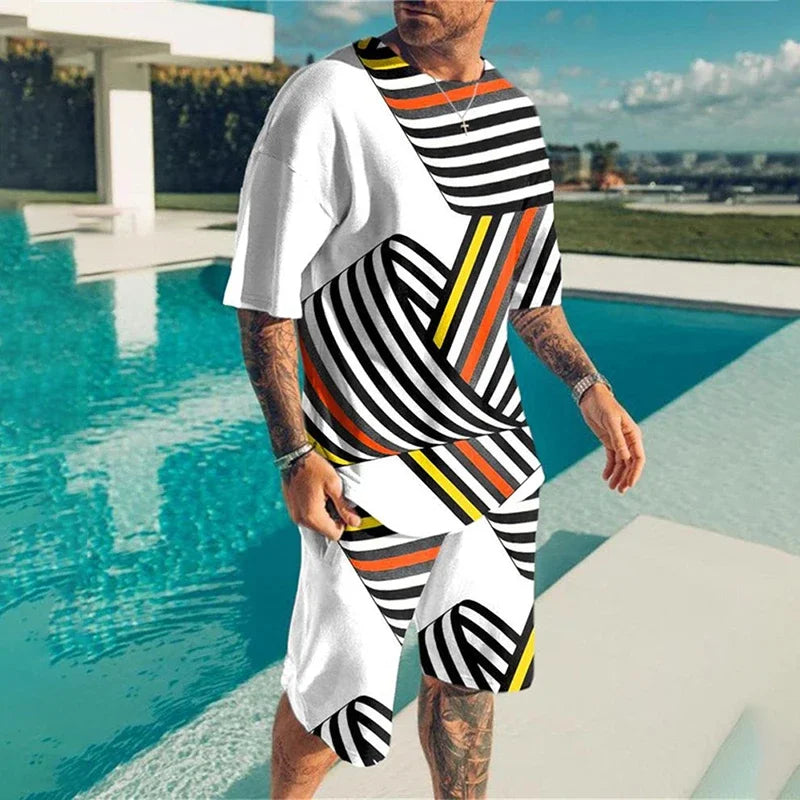 Oversized  T-Shirt & Shorts Set - DUVAL