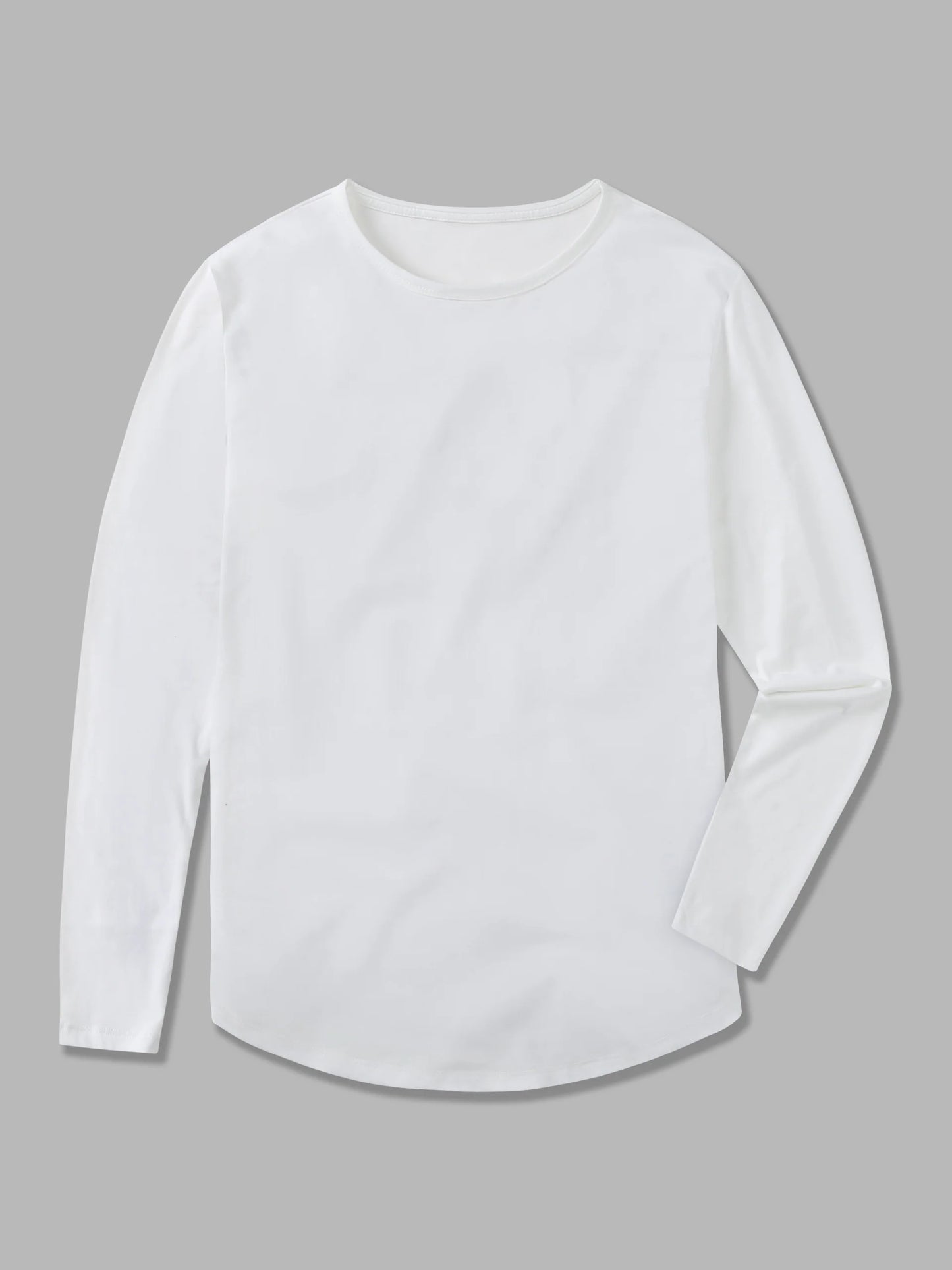 All Day Elite Curve-Hem Tee Long Sleeve