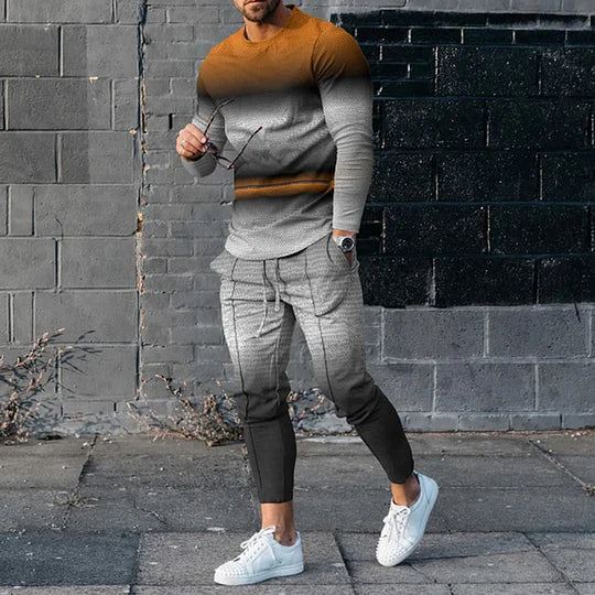 Long Sleeve Casual Two-piece Set - DUVAL