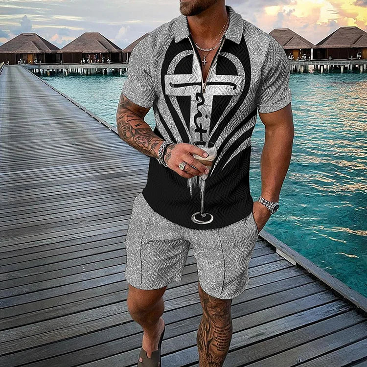 Silver Cross Polo Shirt And Shorts Co-Ord - DUVAL