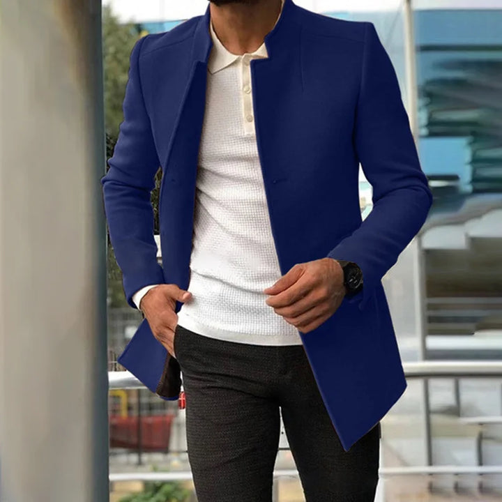 Solid Color Stand Collar Casual Fashion Short Coat - DUVAL
