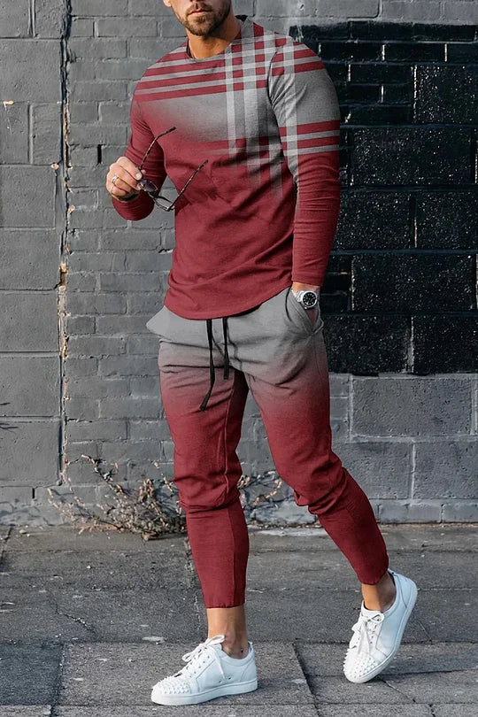 Long Sleeve Casual Two-piece Set - DUVAL