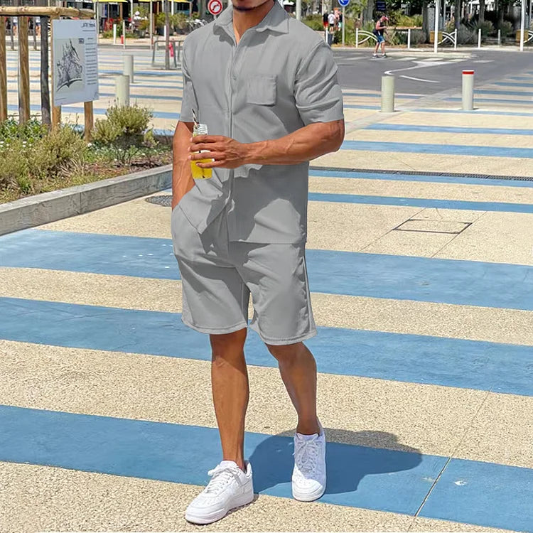 Festus Shirt &amp; Shorts Co-Ord - DUVAL