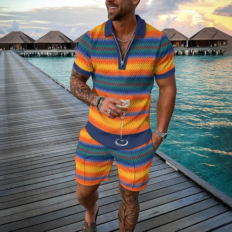 West Coast Polo Shirt And Shorts Co-Ord - DUVAL