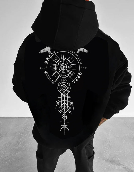 Valkyrie Vintage Spell Raven Totem Hoodies