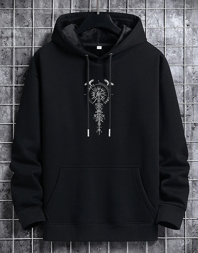 Valkyrie Vintage Spell Raven Totem Hoodies