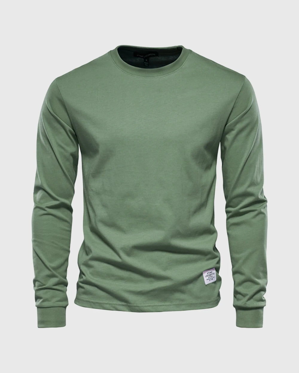 Crew neck Long Sleeve Cotton T-Shirt - DUVAL