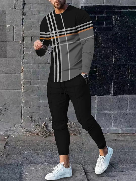 Long Sleeve Casual Two-piece Set - DUVAL
