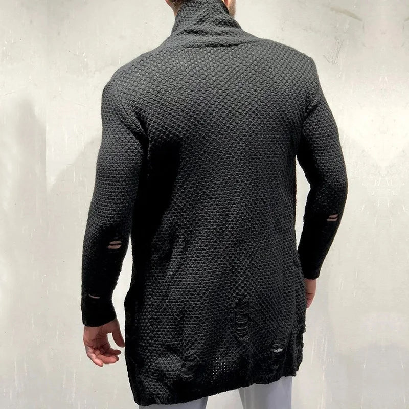 Casual Knitted Sweater Cardigan Long Coat - DUVAL