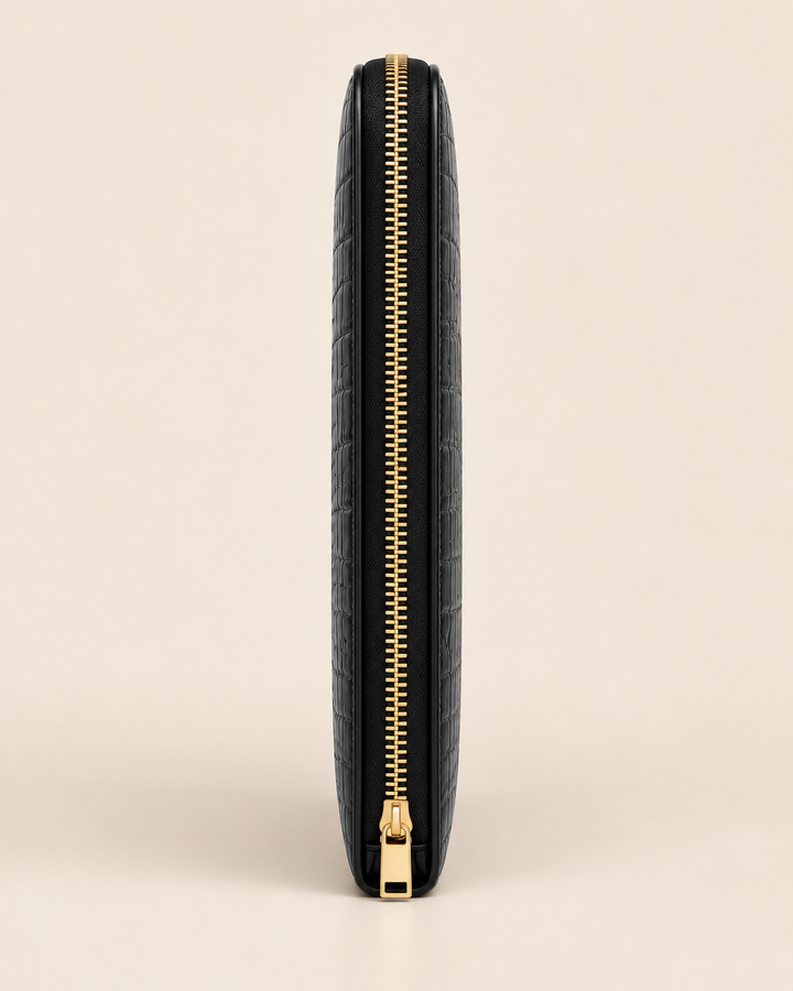 The Basel 34 — Croc-Texture 13" Laptop Portfolio
