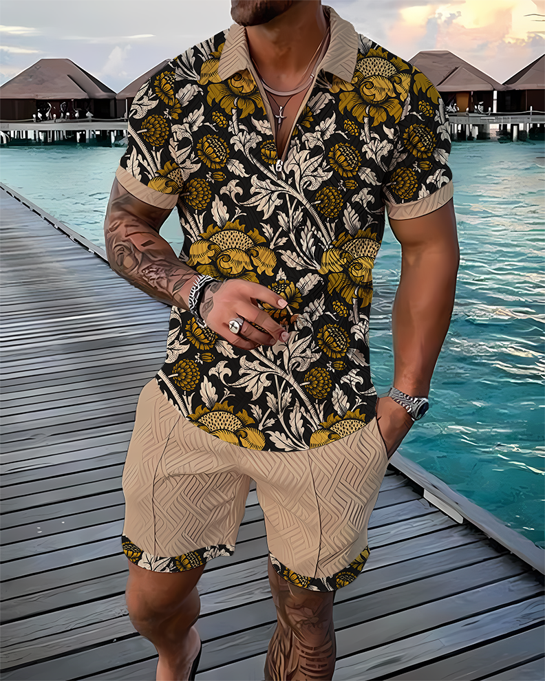 Aster Polo Shirt And Shorts Co-Ord - DUVAL