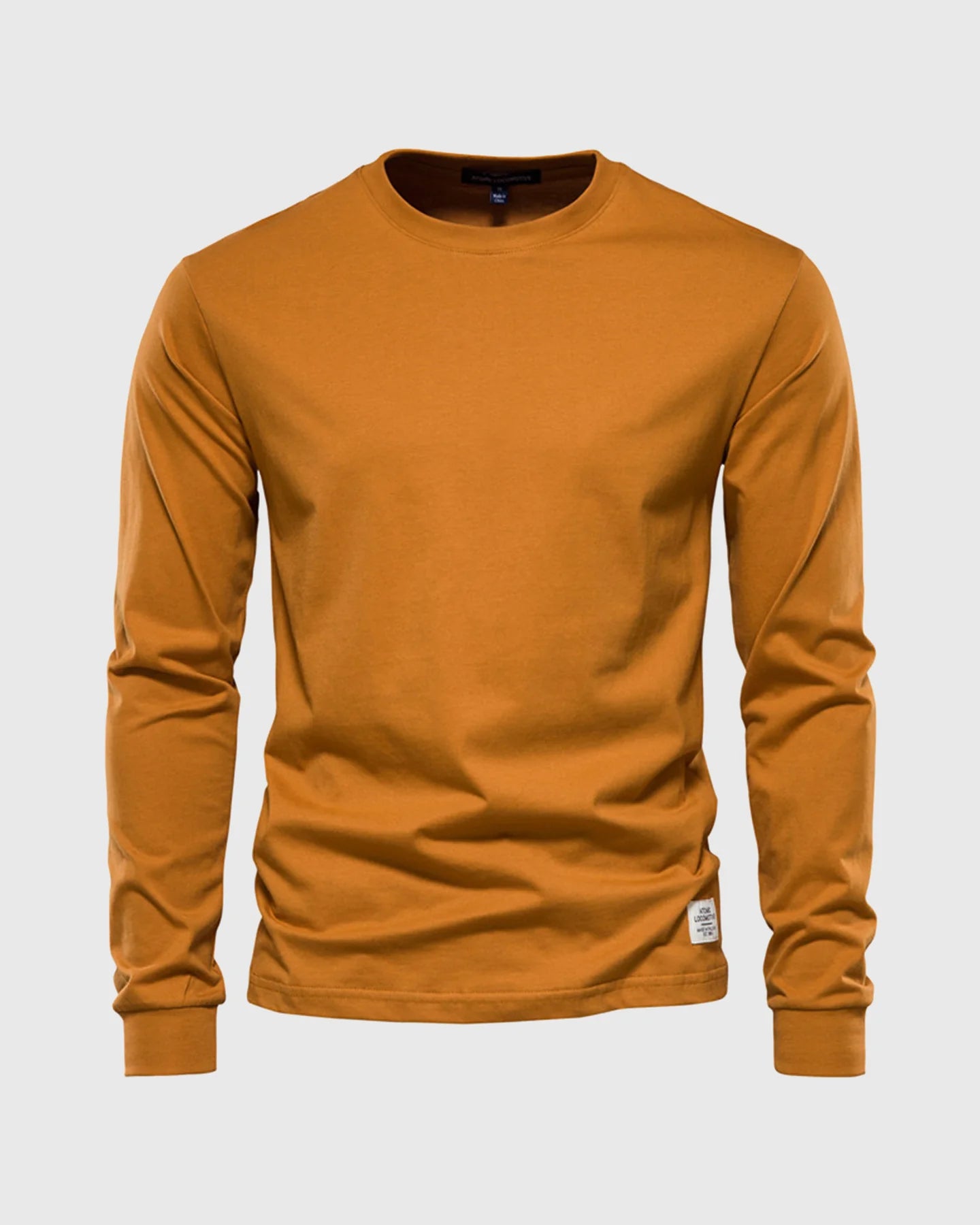 Crew neck Long Sleeve Cotton T-Shirt