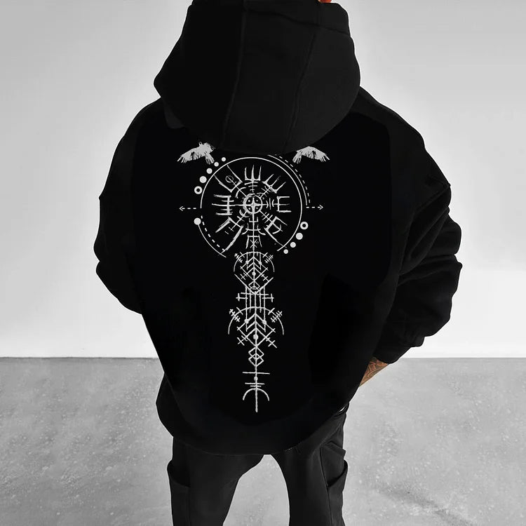 Valkyrie Vintage Spell Raven Totem Hoodies