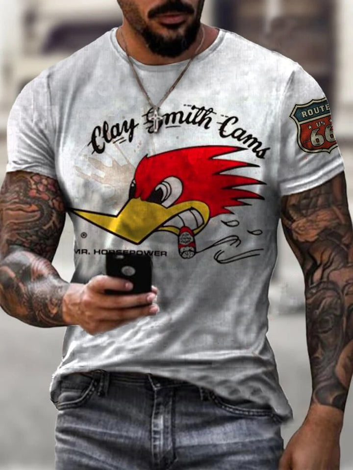 MrHorsepower Printed Fashion T-shirt - DUVAL