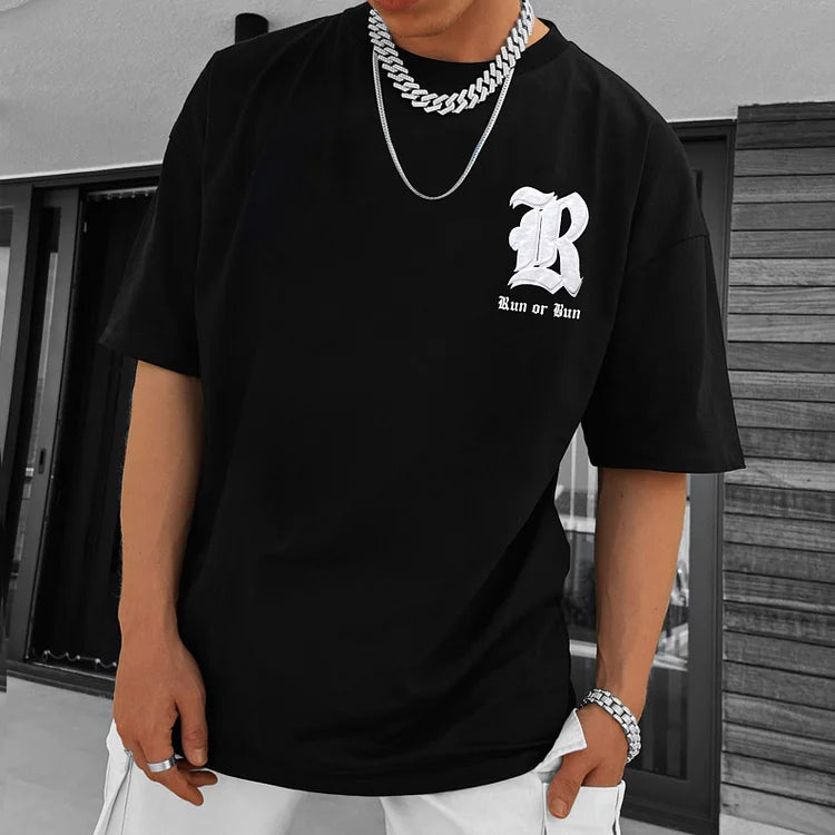 Oversize Run Or Burn Tee - DUVAL
