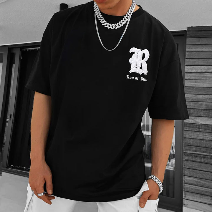 Oversize Run Or Burn Tee - DUVAL