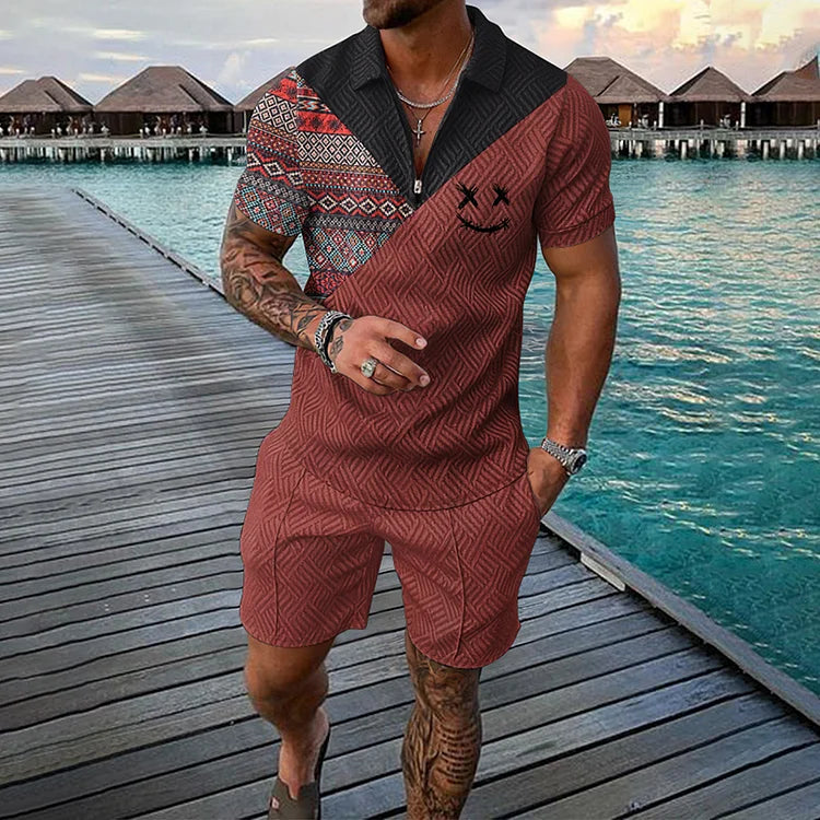 Praxus Polo Shirt And Shorts Co-Ord - DUVAL
