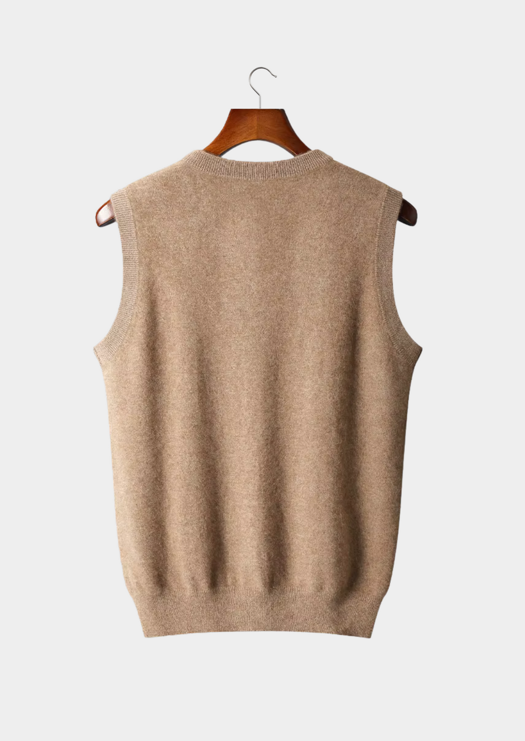 Pure Extra-Fine Merino Wool V-Neck Vest