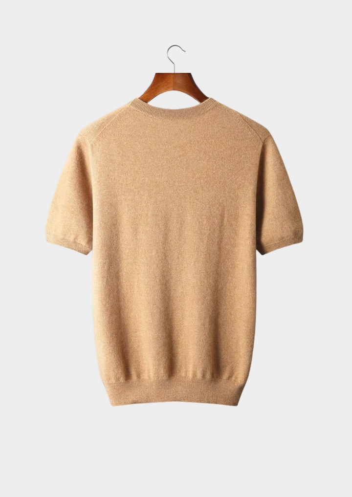 Premium Cashmere Classic Crewneck T-Shirt
