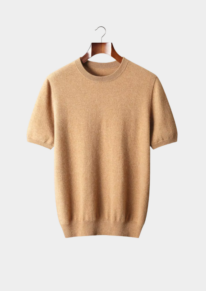 Premium Cashmere Classic Crewneck T-Shirt