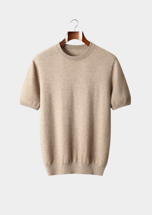 Premium Cashmere Classic Crewneck T-Shirt