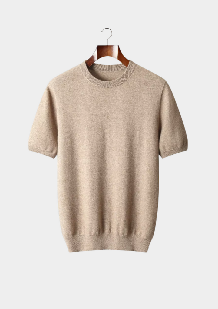 Premium Cashmere Classic Crewneck T-Shirt