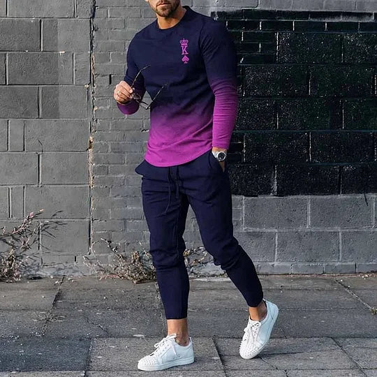 Long Sleeve Casual Two-piece Set - DUVAL