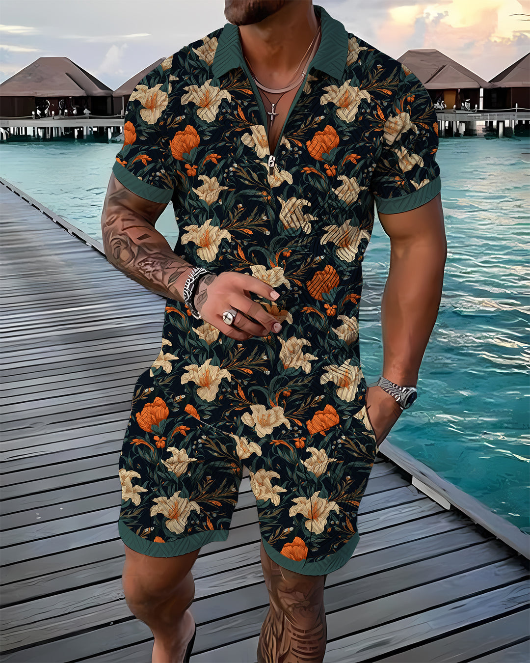 Tulip Polo Shirt And Shorts Co-Ord - DUVAL