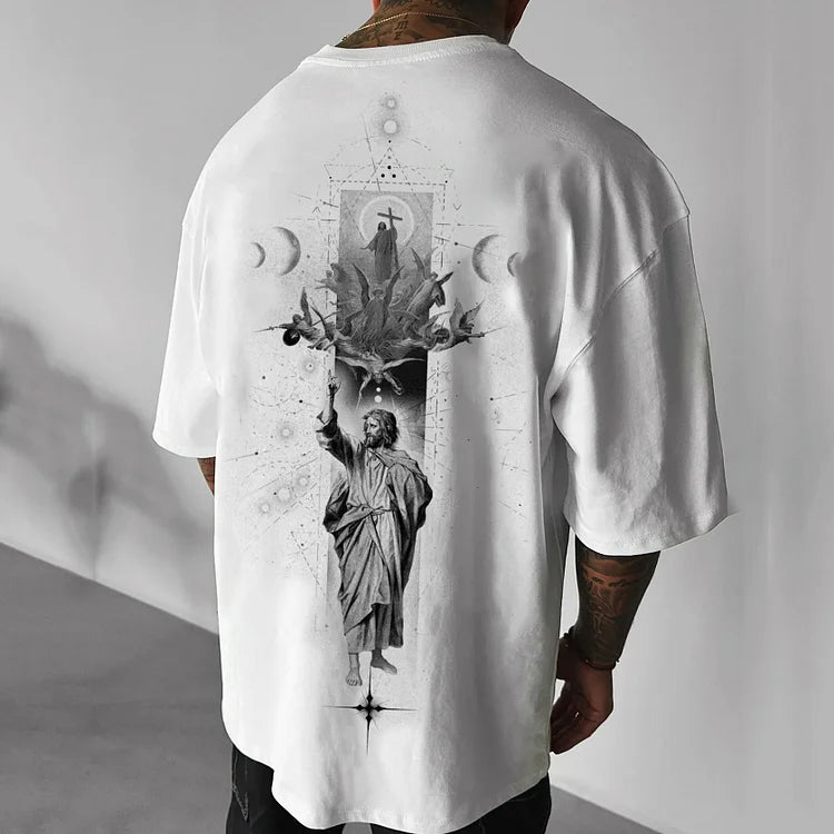 Holy Jesus God Art Illustration T-Shirt - DUVAL