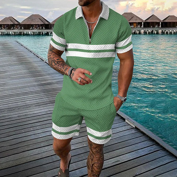 Apogee Polo Shirt And Shorts Co-Ord - DUVAL
