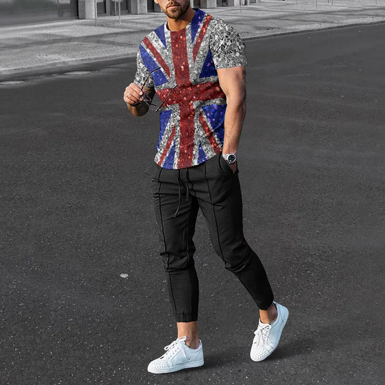 Short Sleeve Casual Two-piece Set - DUVAL