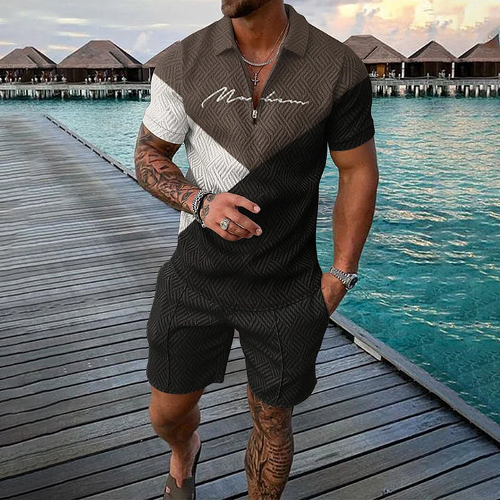 Vanguard Polo Shirt And Shorts Co-Ord - DUVAL