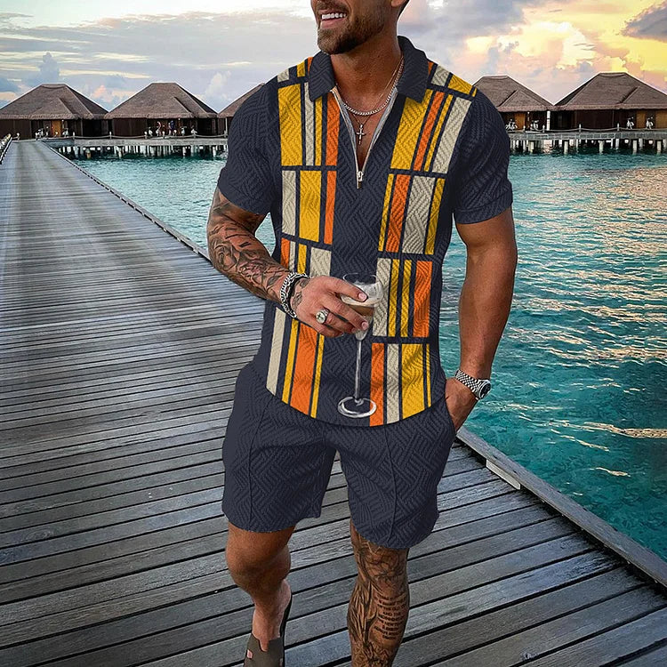 Jovan Polo Shirt And Shorts Co-Ord - DUVAL