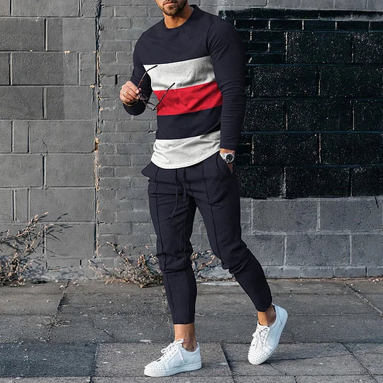 Long Sleeve Casual Two-piece Set - DUVAL