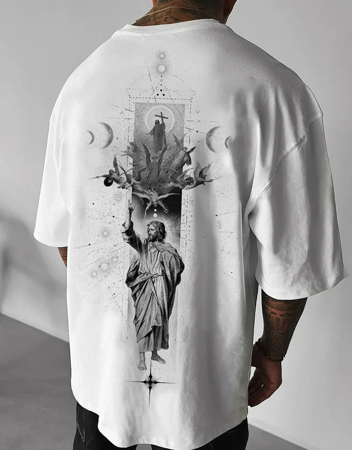 Holy Jesus God Art Illustration T-Shirt - DUVAL
