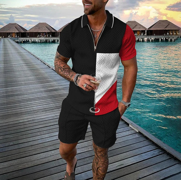 Vladimir Polo Shirt And Shorts Co-Ord - DUVAL