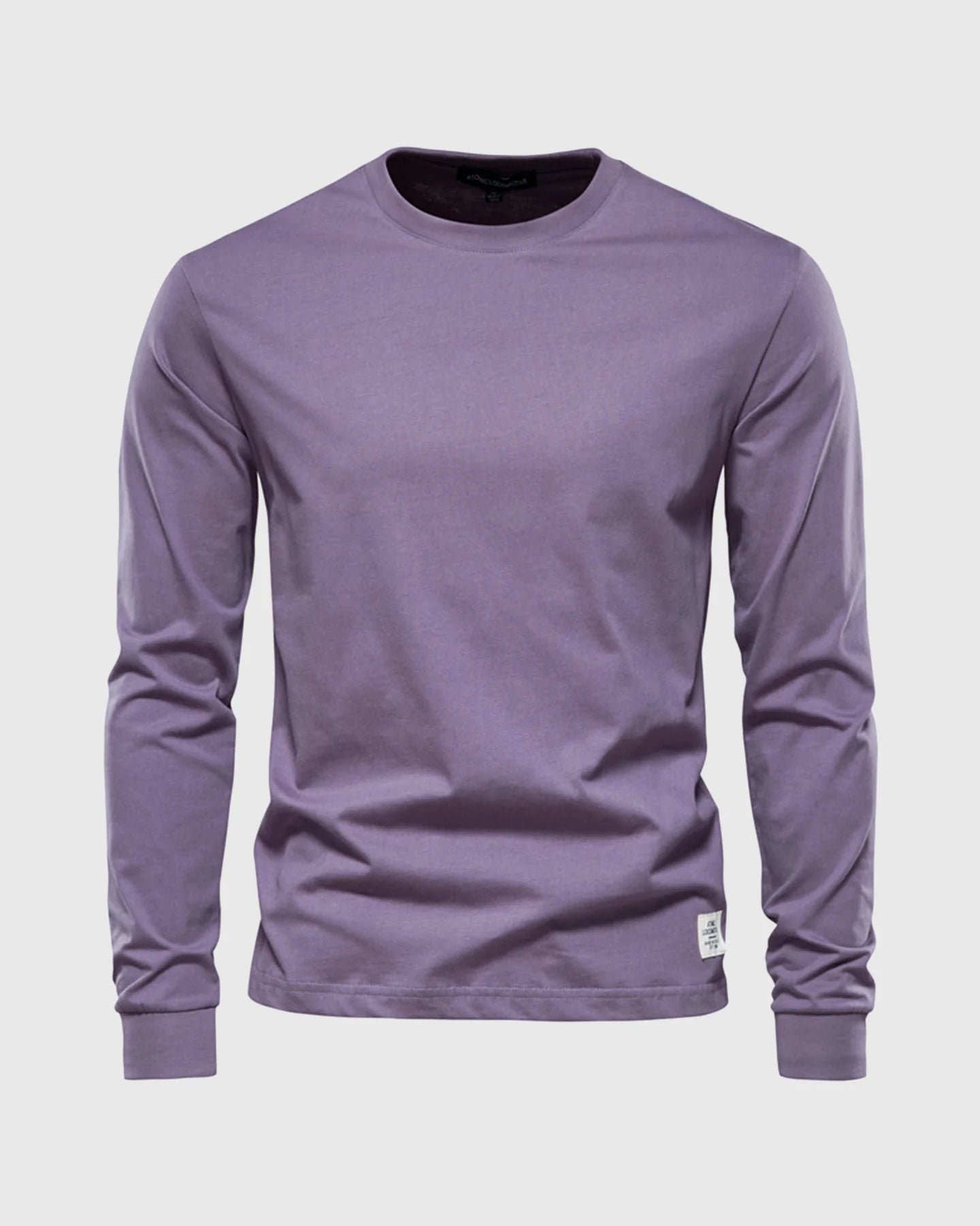 Crew neck Long Sleeve Cotton T-Shirt