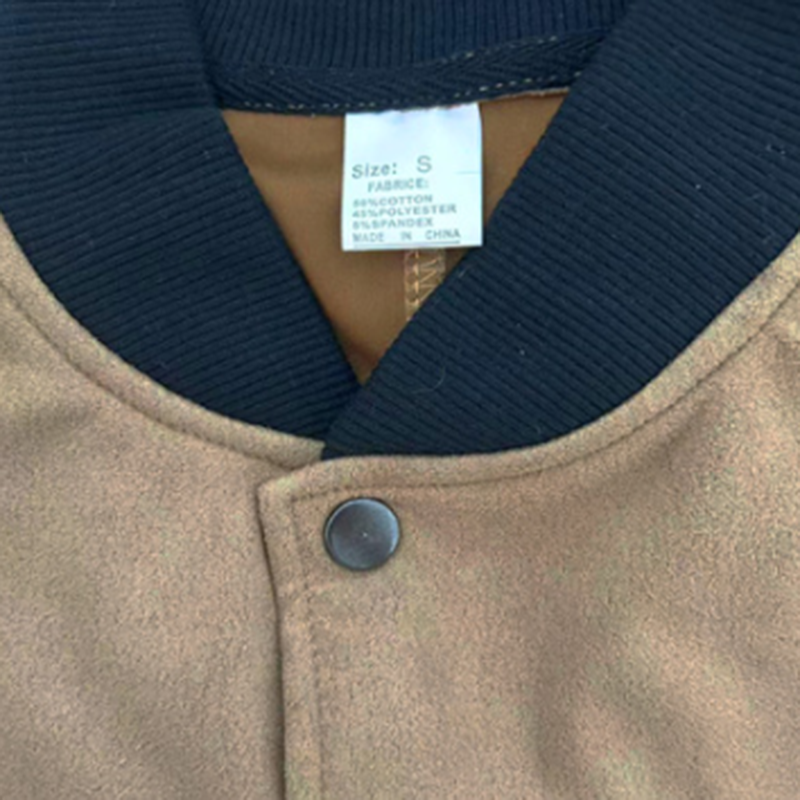 Suede Stand Collar Button Jacket - DUVAL
