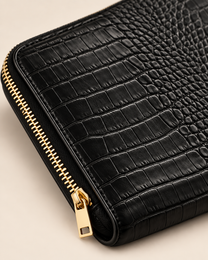 The Basel 34 — Croc-Texture 13" Laptop Portfolio