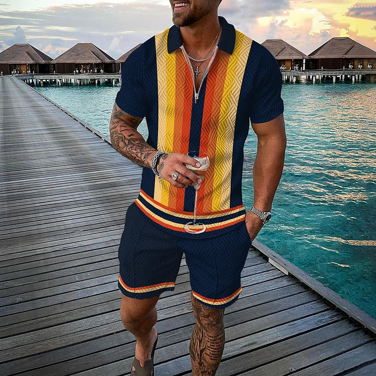 Torch Valhalla Polo Shirt And Shorts Co-Ord - DUVAL