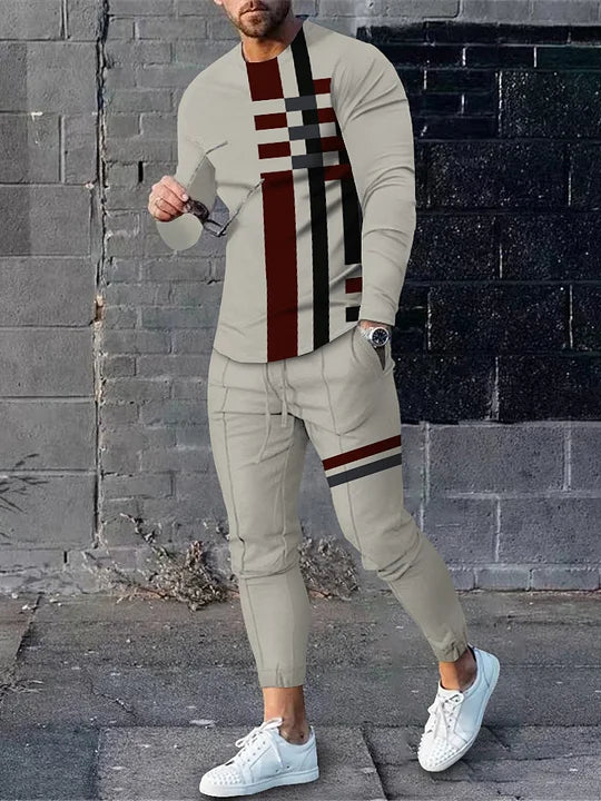 Long Sleeve Casual Two-piece Set - DUVAL