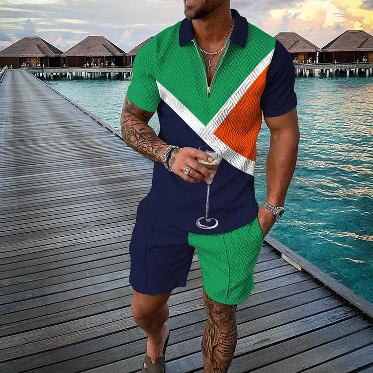 Lance Polo Shirt And Shorts Co-Ord - DUVAL