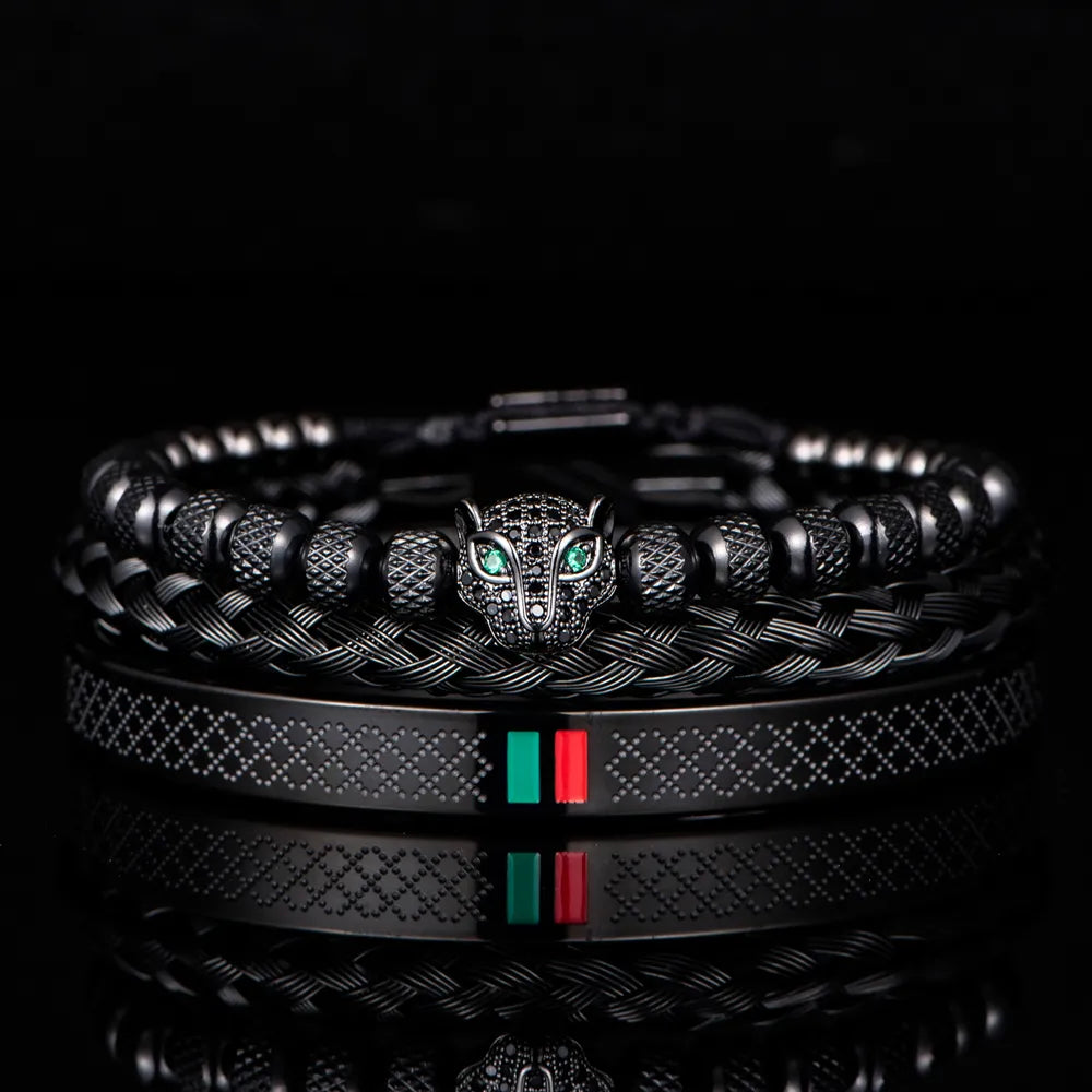 Luxury Handmade Leopard Bracelet Set